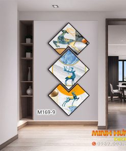 M1699 Tranh Hươu Xanh Nghệ Thuật