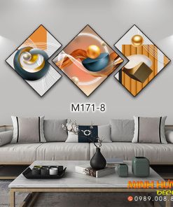 M1718 Tranh Khối Hình Nghệ Thuật Độc Đáo