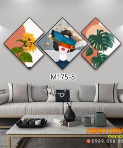 M1758 Tranh Cô Gái Quyến Rủ Che Mặt