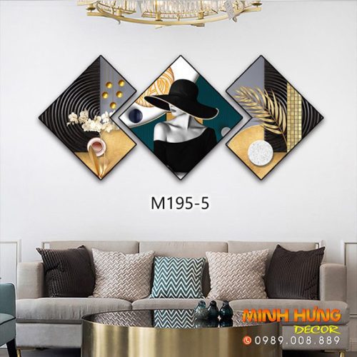 M1955 Tranh Cô Gái Mũ Đen Bí Ẩn