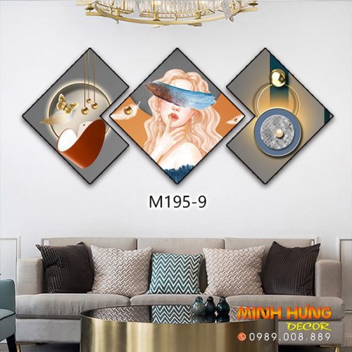 M1959 Tranh Cô Gái Quyến Rủ Tóc Dài