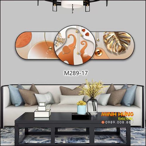 M28917 Tranh Con Voi Mang Sức Mạnh Và Tài Lộc