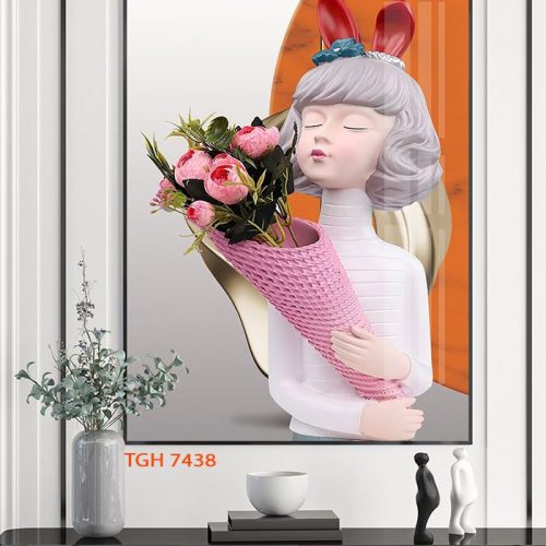 TGH7438 Tranh Hiện Đại Phủ Pha Lê Gương