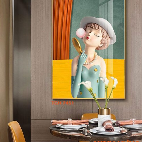 TGH7451 Tranh Decor Cô Gái Hiện Đại