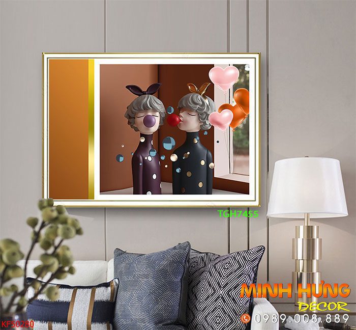 TGH7455 Tranh Decor 2 Cô Gái