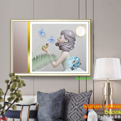 TGH7459 Tranh Decor Phủ Gương Hiện Đại