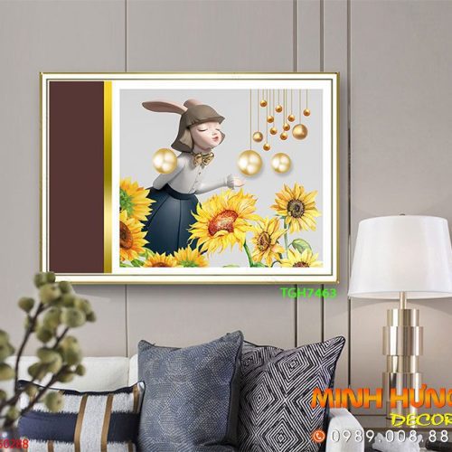 TGH7463 Tranh Decor Phủ Gương Hiện Đại
