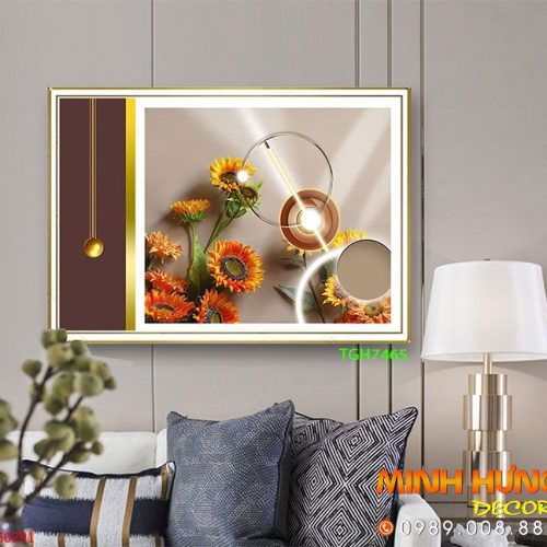 TGH7465 Tranh Hiện Đại Pha Lê Gương