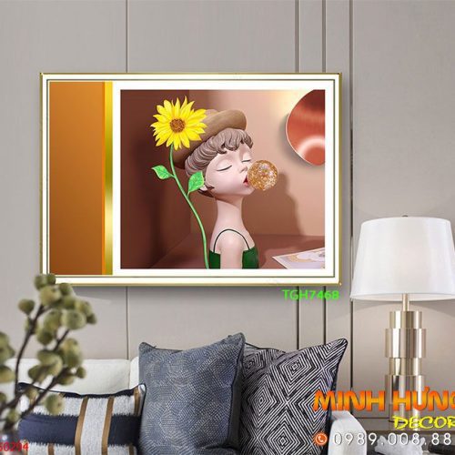 TGH7468 Tranh Decor Phủ Gương Hiện Đại