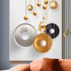 TGH7477 Tranh Decor Vòng Tròn Phủ Gương Hiện Đại