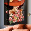 TGH7485 Tranh Decor Cô Gái Mang Mũ Hiện Đại