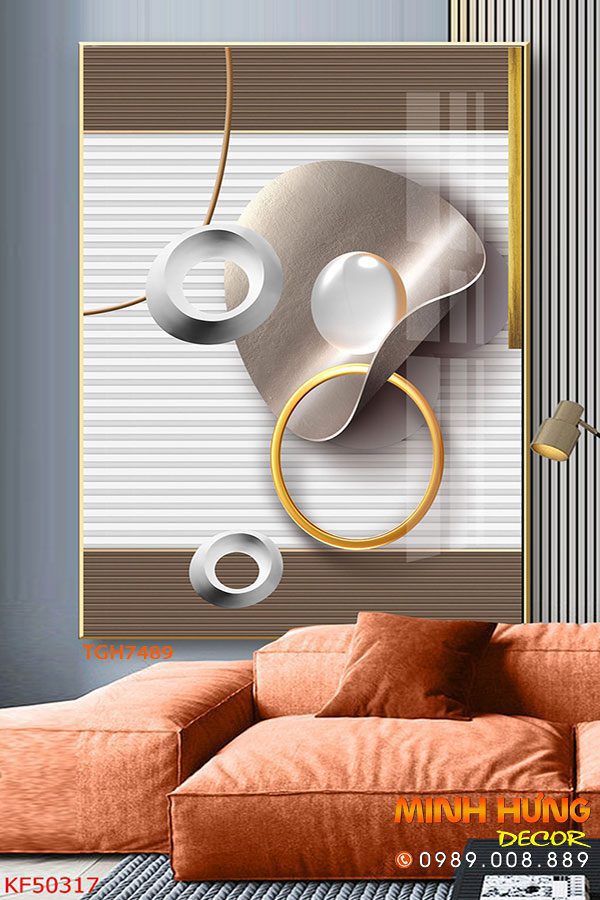 TGH7489 Tranh Decor Phủ Gương Hiện Đại