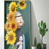 TGH7496 Tranh Decor Cô Gái Phủ Gương Hiện Đại