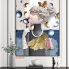 TGH7501 Tranh Decor Cô Gái Tô Son Hiện Đại