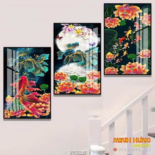 Bộ tranh treo cầu thang Minh Hưng Decor