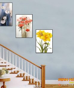 FTCT74 Tranh các bông hoa đang nở