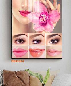 HD41014 Tranh tráng gương đôi môi hồng gợi cảm