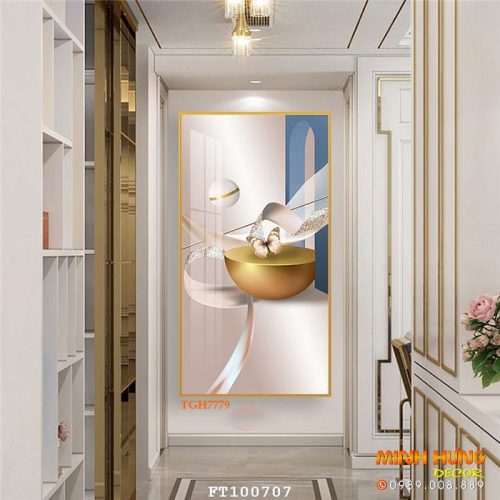 TGH7779 Tranh decor vải lụa cực đẹp