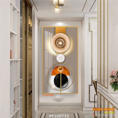 TGH7804 Tranh decor tráng gương hiện đại