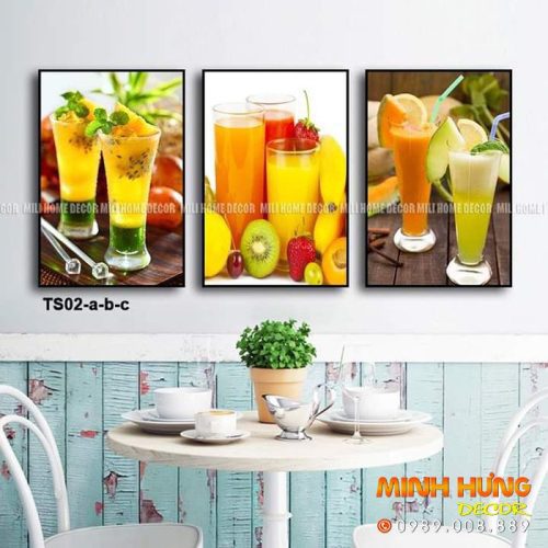 TS02abc Tranh các loại nước ép