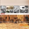 Tranh Canvas Treo Quán Cà Phê Sài Gòn Xưa 8 tấm TMH005