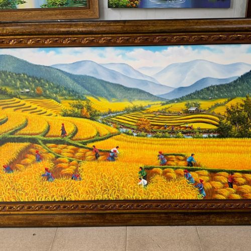 Tranh sơn dầu vẽ tay