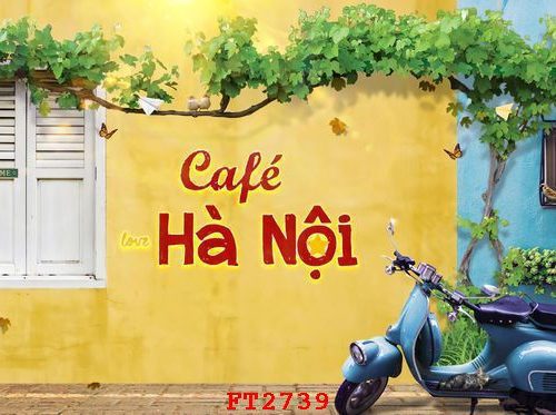 Tranh Decor quán cafe Hà Nội FT2739