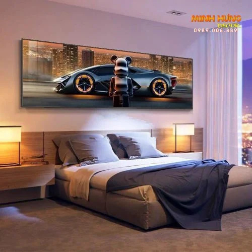 Tranh treo đầu giường phòng ngủ Minh Hưng Decor