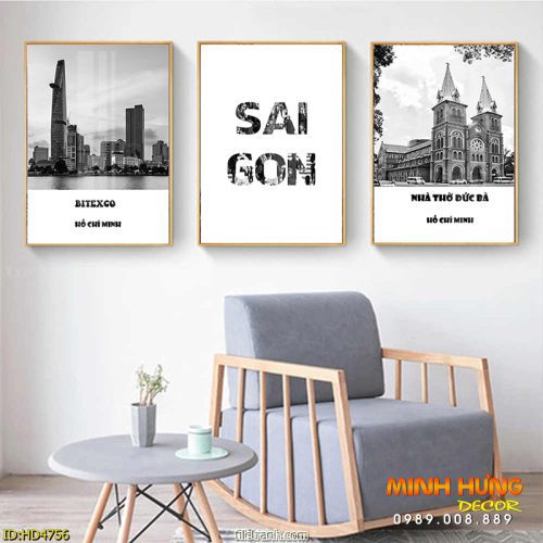 Tranh phong cảnh sài gòn HD4756