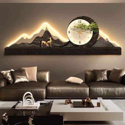 Tranh Led hươu trên núi TL003