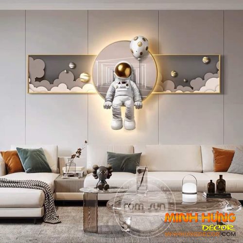 Tranh Led treo tường phòng ngủ Bearbrick TL019