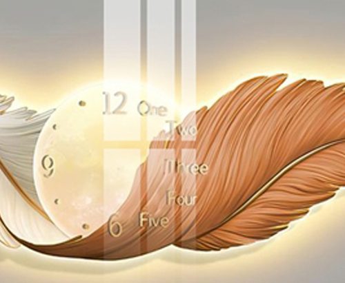 Tranh đèn LED chiếc là và đồng hồ TL006