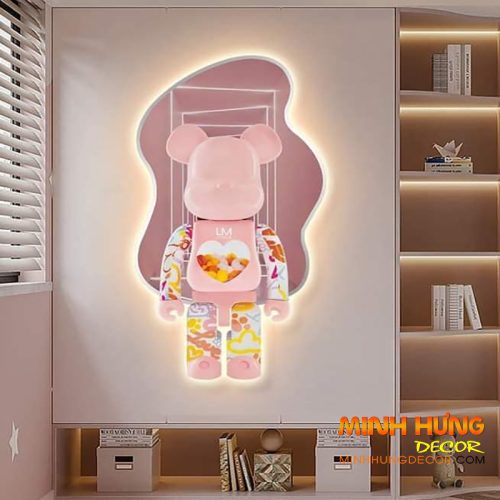 Tranh đèn Led gấu bearbrick 40x68 TL008