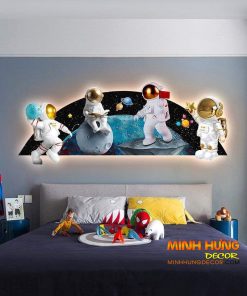 Tranh đội phi hành gia đền led TL022