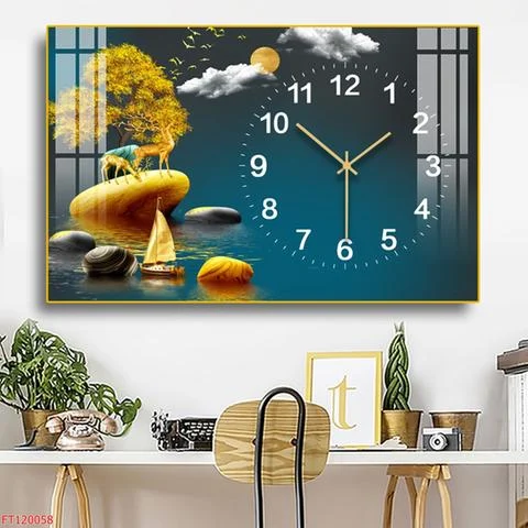 Đồng hồ tranh tráng gương