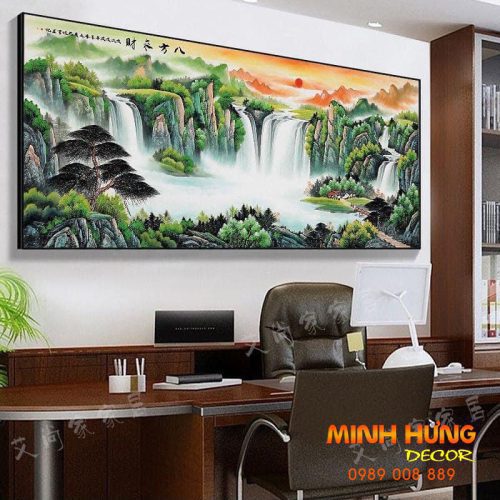 Tranh tráng gương thác nước TK949