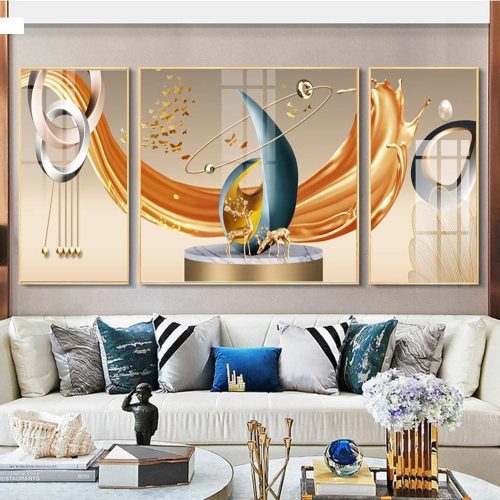 Tranh hiện đại pha lê gương FT120441