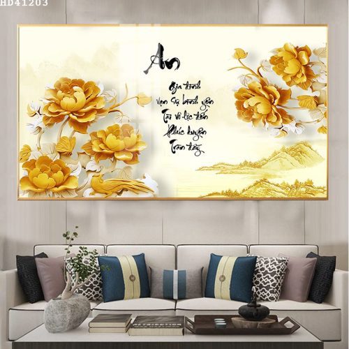 Tranh tráng gương chữ An HD41203