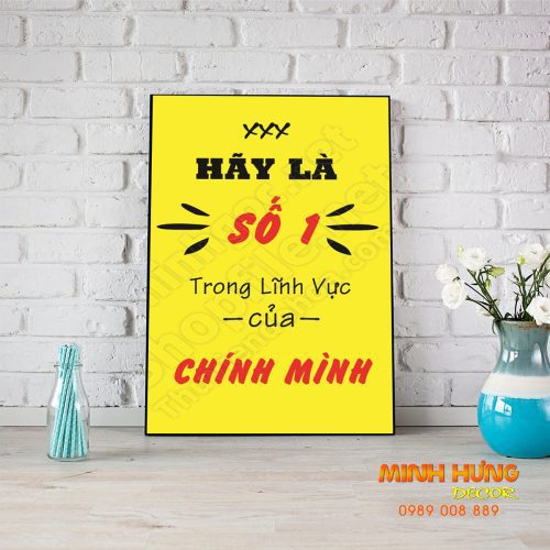 Hãy là số một trong lĩnh vực của mình 238TDL