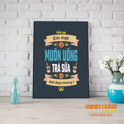 Hôm nay em mệt rã rời muốn uống trà sữa anh mời được không 247TDL