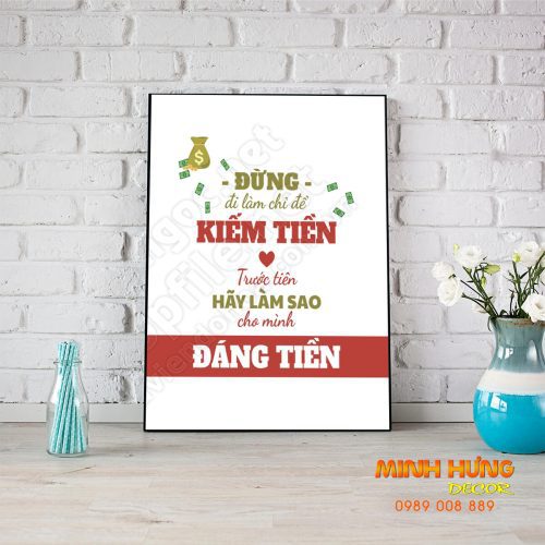 Đừng đi làm chỉ để kiếm tiền 269TDL