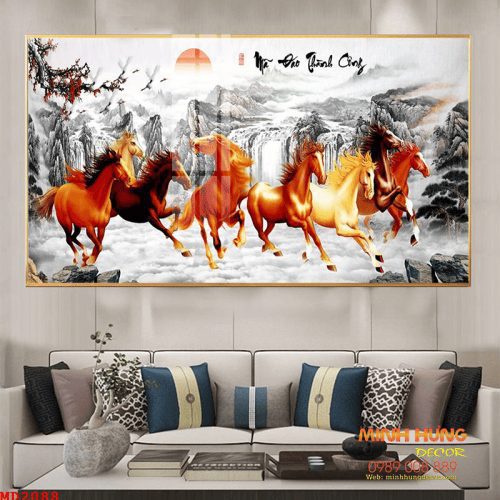 Tranh quà tặng tân gia Bat Mã Phi Nước Đại TTG003