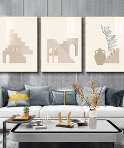 Tranh Canvas trừu tượng và tối giản TT1010