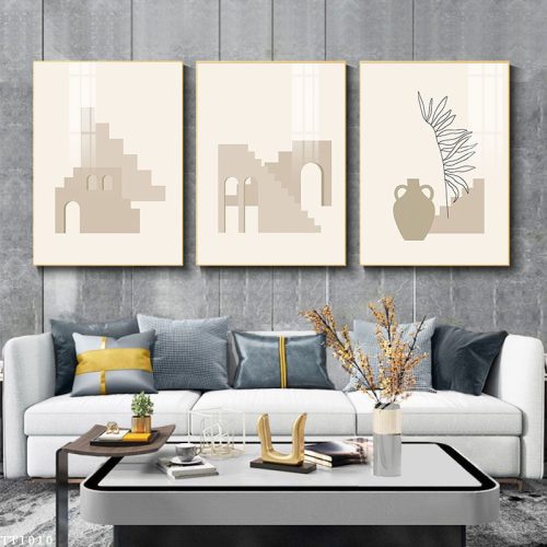 Tranh Canvas trừu tượng và tối giản TT1010