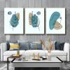 Tranh Canvas lá cây trừu tượng TT1035