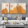 Tranh Canvas mặt trời và đỉnh núi TT1104