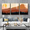 Tranh Canvas hoàng hôn trên đỉnh núi TT1105