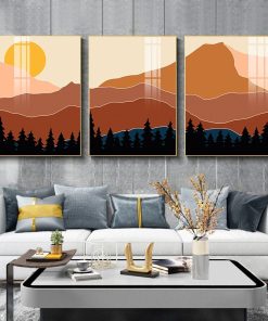 Tranh Canvas hoàng hôn trên đỉnh núi TT1105