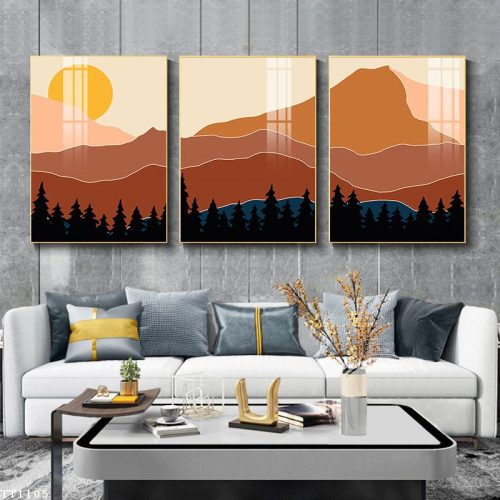 Tranh Canvas hoàng hôn trên đỉnh núi TT1105