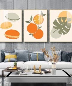 Tranh Canvas đồ ăn và lá cây TT1107